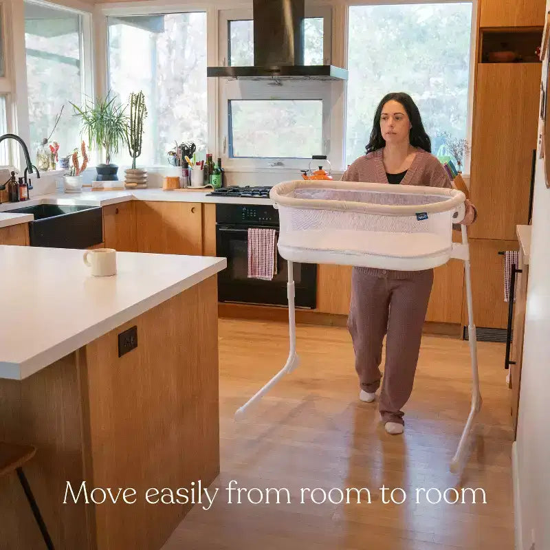 Moïse Lite - Blanc : Cadre métallique, cododo, matelas/coussin inclus, poids maximal supporté 9 kg