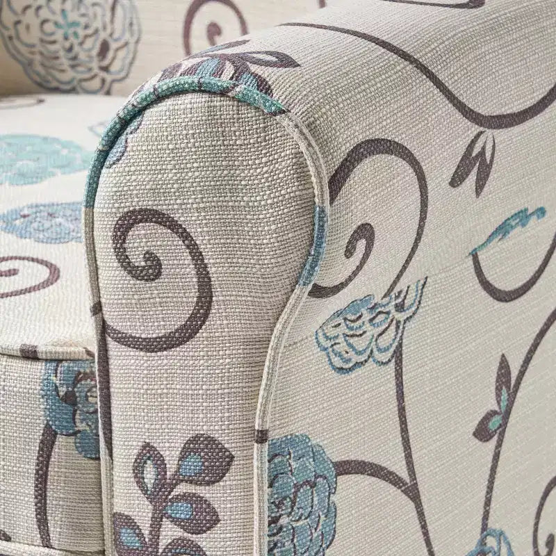 Fauteuil club contemporain en tissu d'ameublement