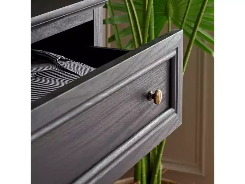 Commode à 6 tiroirs avec structure en panneaux de particules, MDF et bois