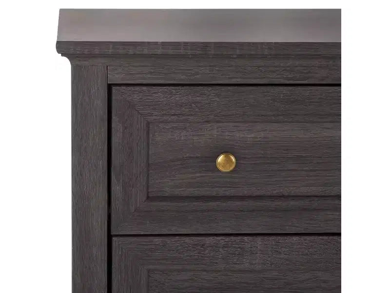 Commode à 6 tiroirs avec structure en panneaux de particules, MDF et bois