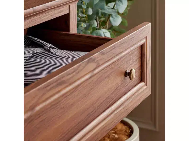 Commode à 6 tiroirs avec structure en panneaux de particules, MDF et bois