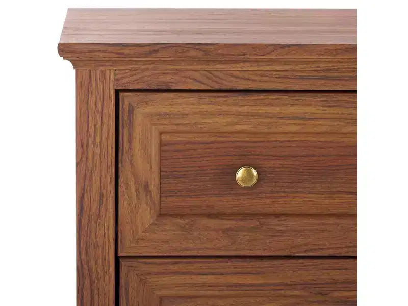 Commode à 6 tiroirs avec structure en panneaux de particules, MDF et bois