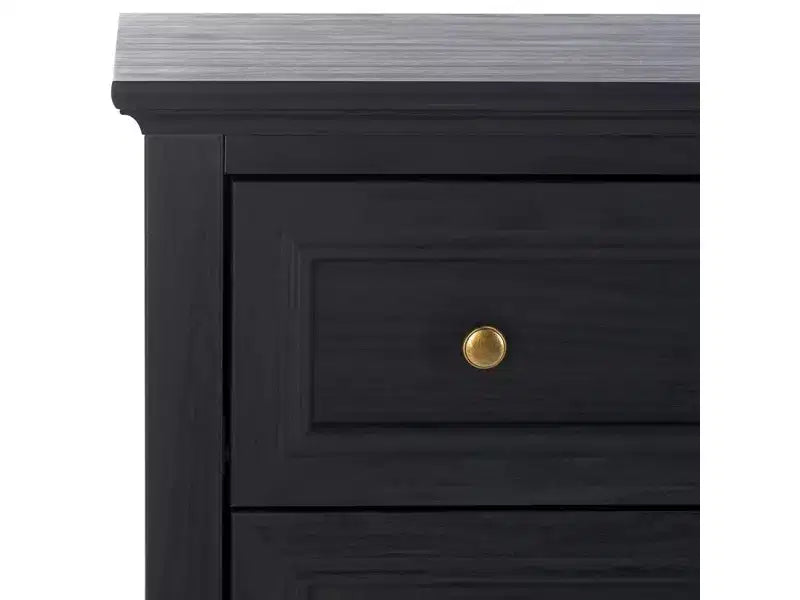 Commode à 6 tiroirs avec structure en panneaux de particules, MDF et bois