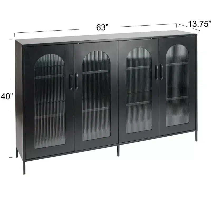 Buffet de rangement, Noir