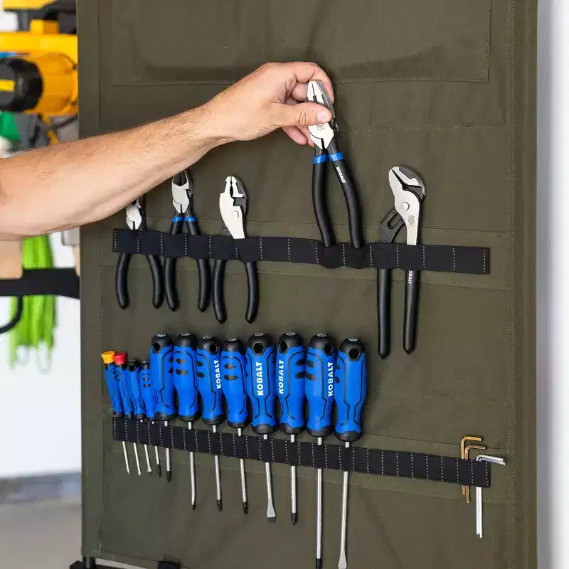 Organiseur d'outils à panneau pivotant | Vert Pin Haut