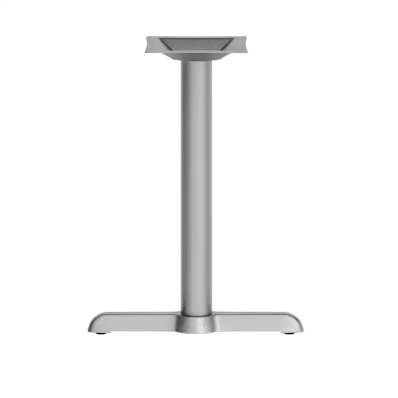 Pied de table de restaurant en T 12,7 cm x 55,9 cm avec colonne de 7,62 cm de diamètre, hauteur table