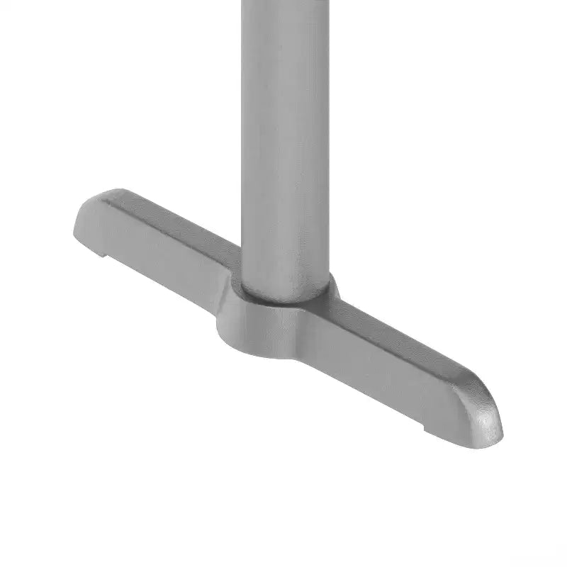 Pied de table de restaurant en T 12,7 cm x 55,9 cm avec colonne de 7,62 cm de diamètre, hauteur table