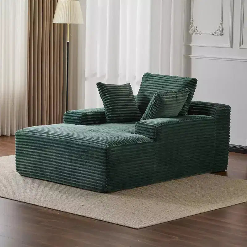 Canapé-lit moderne surdimensionné avec accoudoir et oreillers décoratifs, futon rembourré et profond pour salon