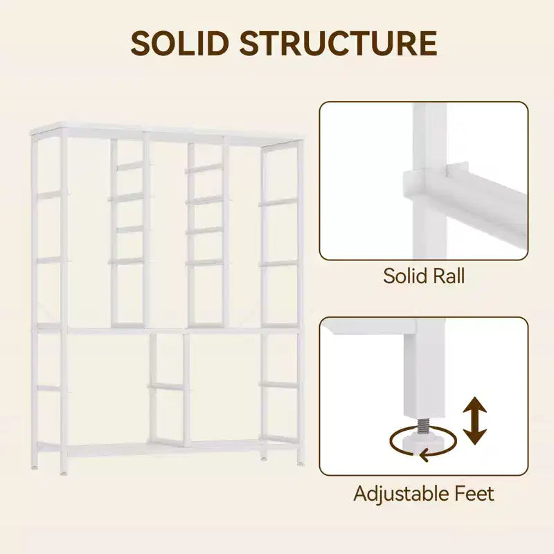 Commode haute pour chambre à coucher avec 15 tiroirs, commode de rangement avec bacs en tissu, organisateur de rangement pour vêtements, commode de placard en tissu pour salon