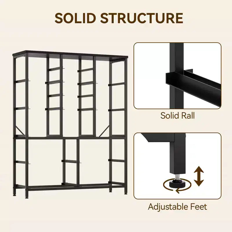 Commode haute pour chambre à coucher avec 15 tiroirs, commode de rangement avec bacs en tissu, organisateur de rangement pour vêtements, commode de placard en tissu pour salon