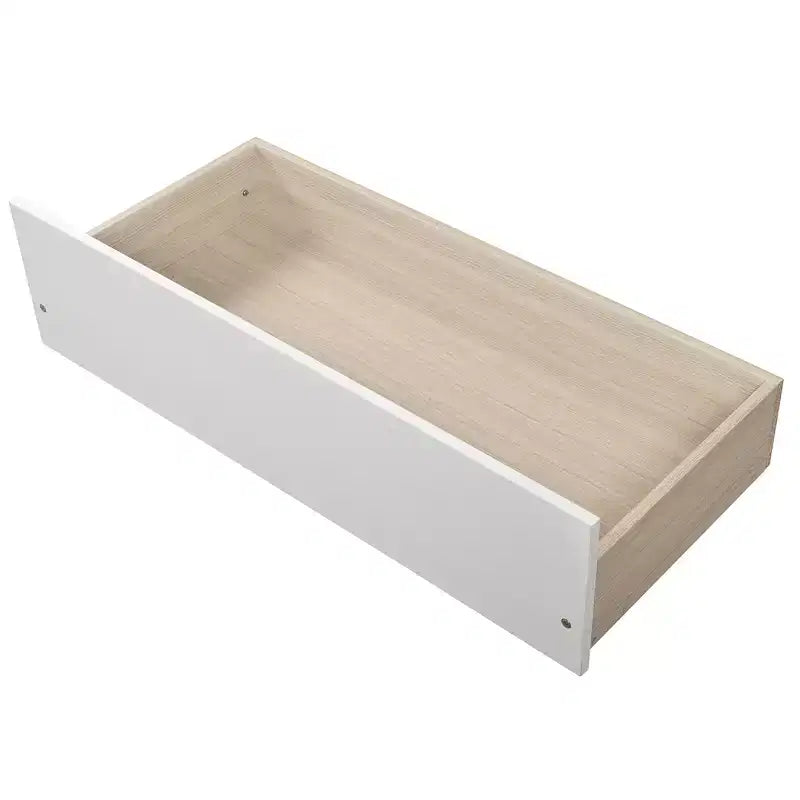 Lit superposé double sur double avec deux tiroirs de rangement et des étagères de rangement pour chambre d'enfants, d'adolescents et d'adultes