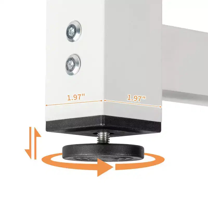 Bureau informatique de 43 pouces avec étagère de rangement ouverte