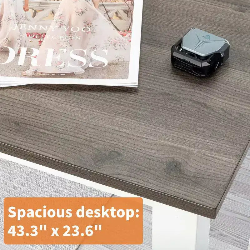 Bureau informatique de 43 pouces avec étagère de rangement ouverte