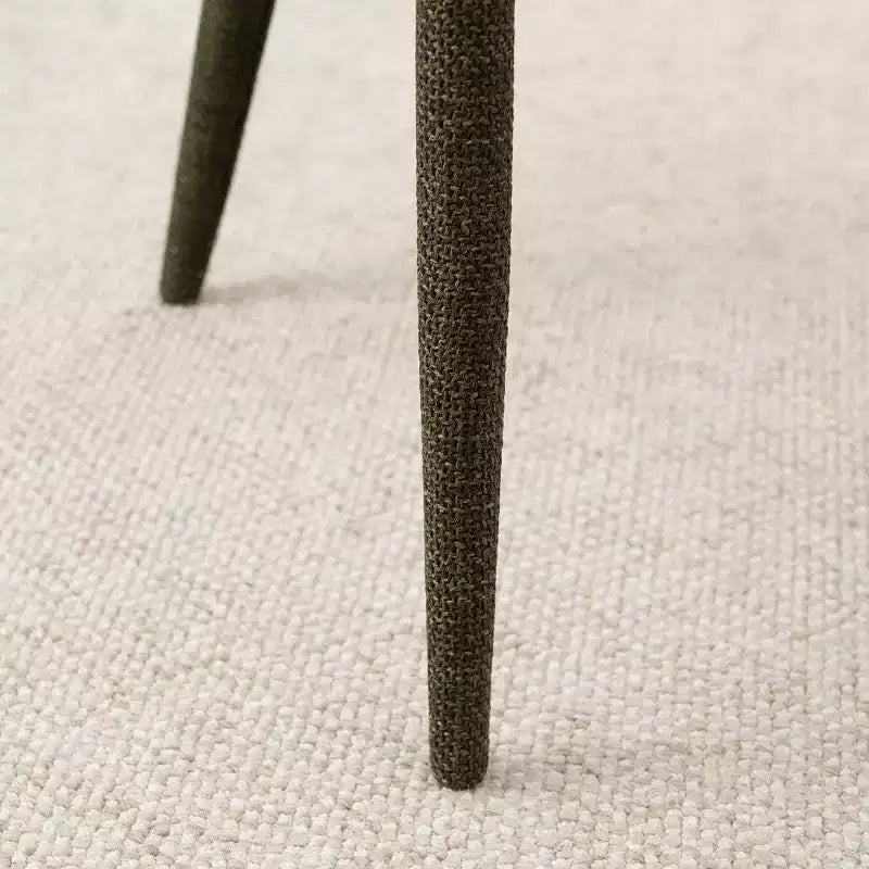 Lot de 2 Chaises de Salle à Manger Modernes Rembourrées en Tissu avec Accoudoirs et Pieds en Métal Enveloppé, Sièges Rembourrés pour Cuisine et Salle à Manger