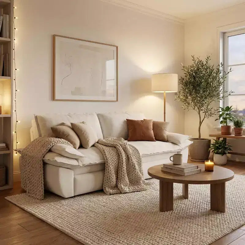 Canapé-lit convertible en velours, canapé-lit escamotable 3 places, canapé pliable 3 en 1 pour salon ou appartement, beige