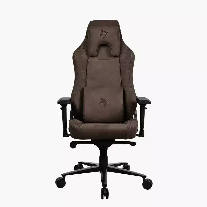 Fauteuil de bureau et de jeu Supersoft avec support lombaire en mousse à mémoire de forme, marron