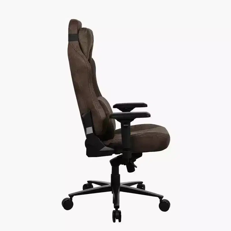 Fauteuil de bureau et de jeu Supersoft avec support lombaire en mousse à mémoire de forme, marron