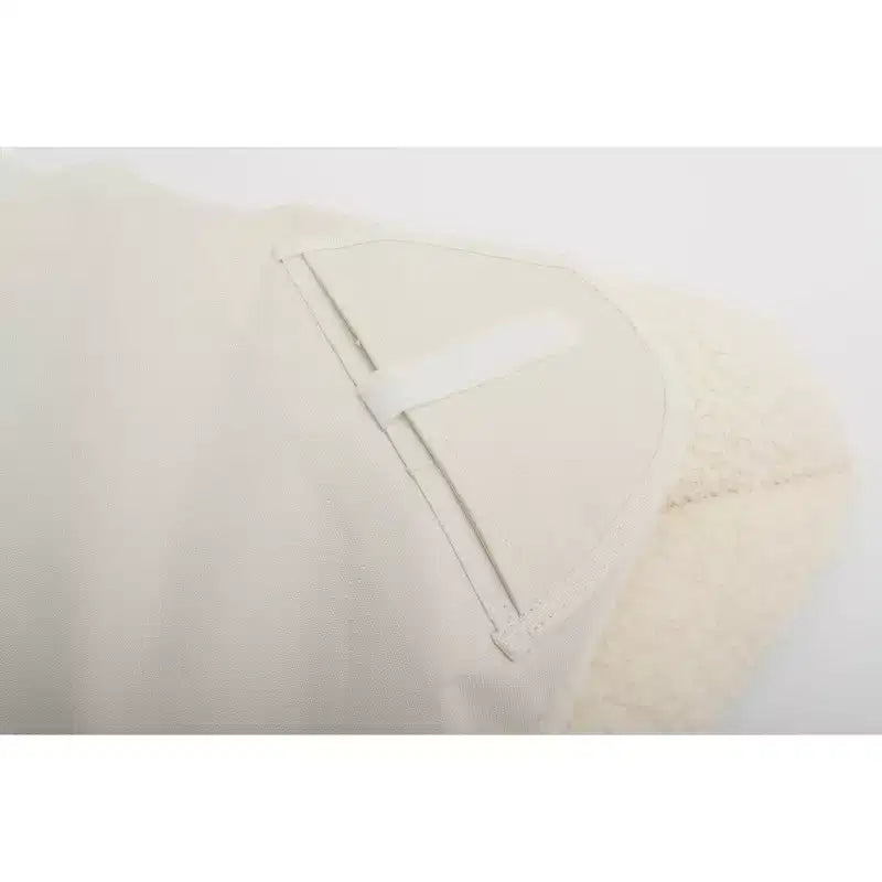 Chaise papillon Dorm, fausse fourrure de mouton, crème