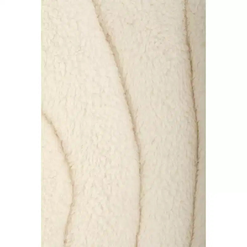 Chaise papillon Dorm, fausse fourrure de mouton, crème