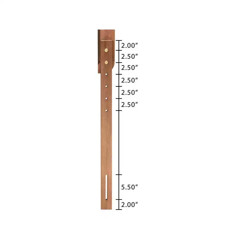 Lit de rangement King Size en bois et rotin, Noyer brun