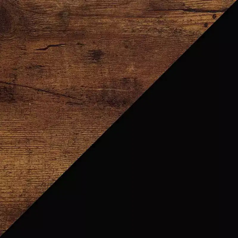 Table d'appoint de chevet avec 1 tiroir et étagères