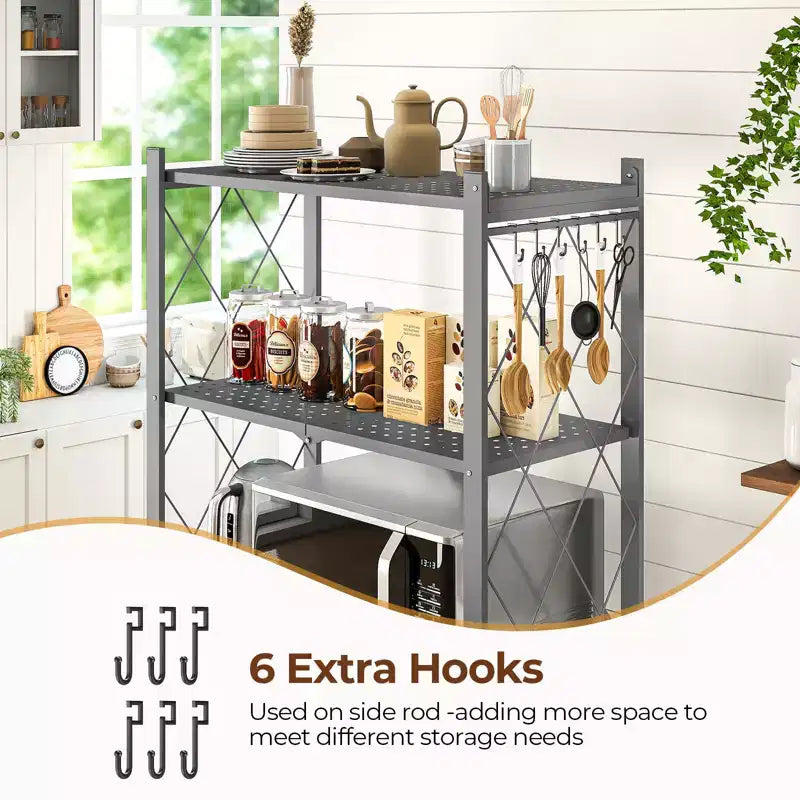 Étagère de rangement métallique pliable à 5 niveaux, organisateur sur roulettes pour garage, cuisine, garde-manger, 160 cm