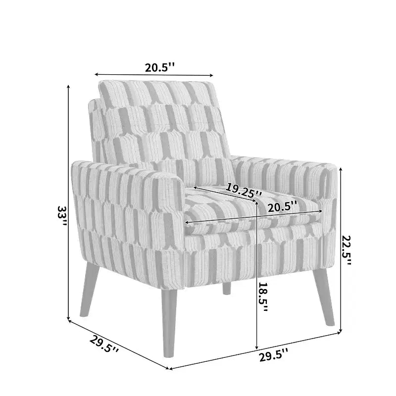 Fauteuil petit espace design mi-siècle